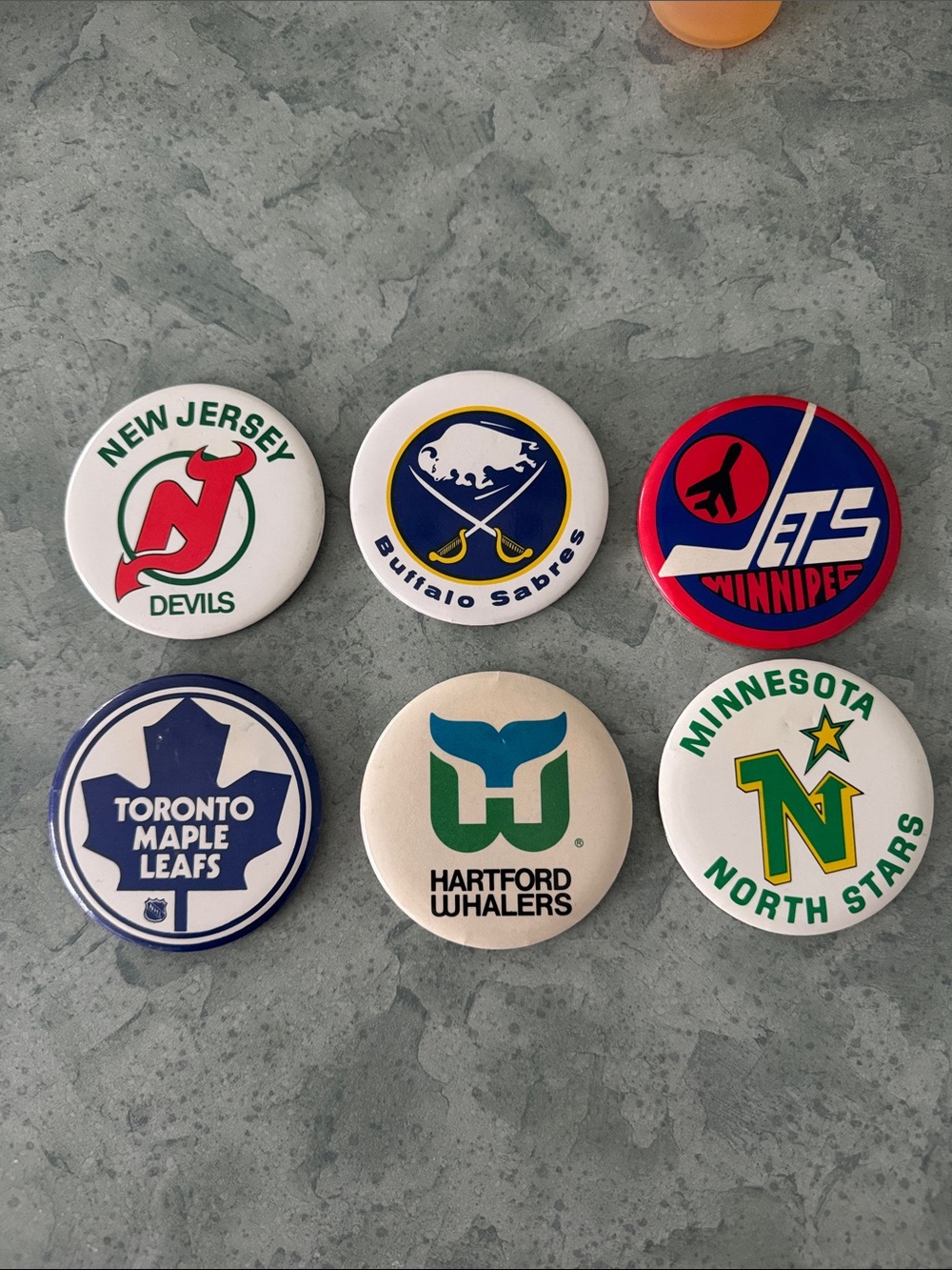 NHL Team Logo Button Set